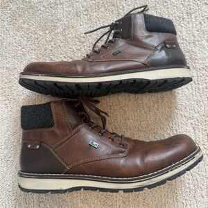 Rieker Men’s Ankle Boots Brown RiekerTEX Wool Lined EU 46 / US 12 Used Good